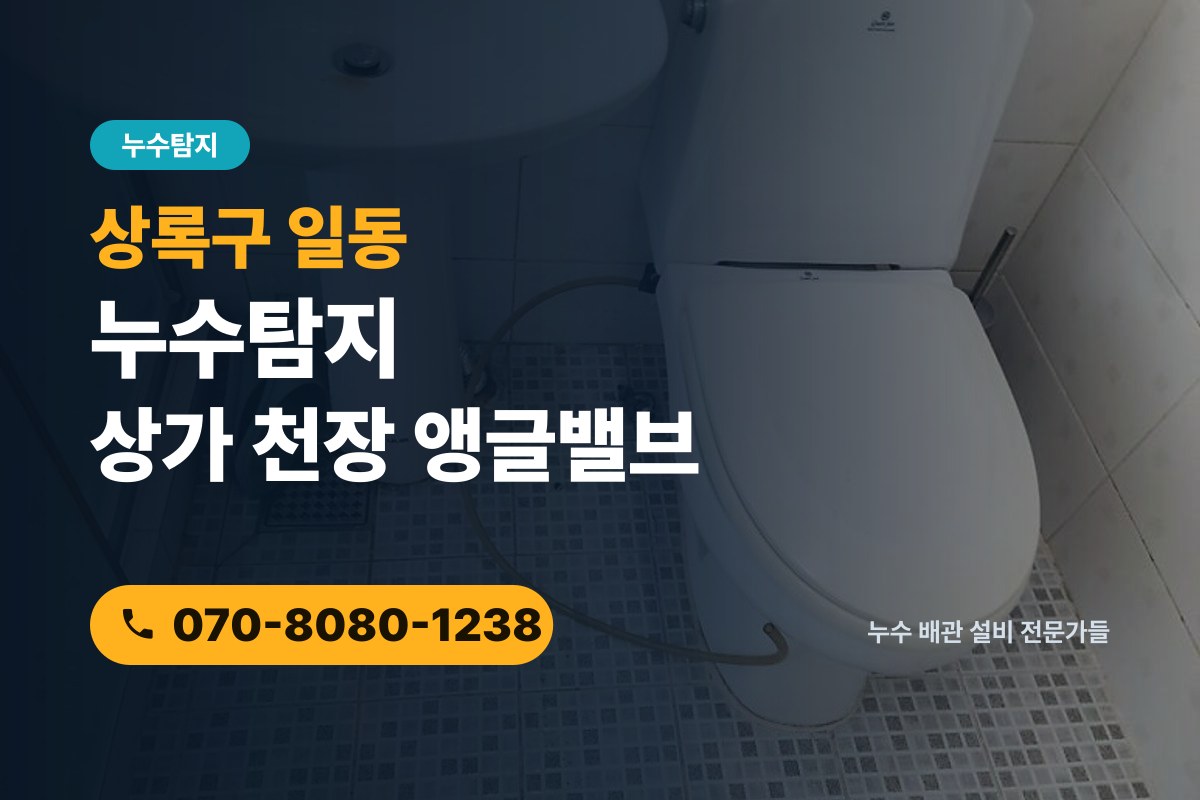 일동 누수탐지 전화 상담 070-8080-1238