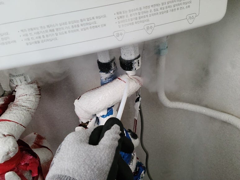 조남동 수도 동파 언 배관 해빙 작업 (저희 다른 현장)